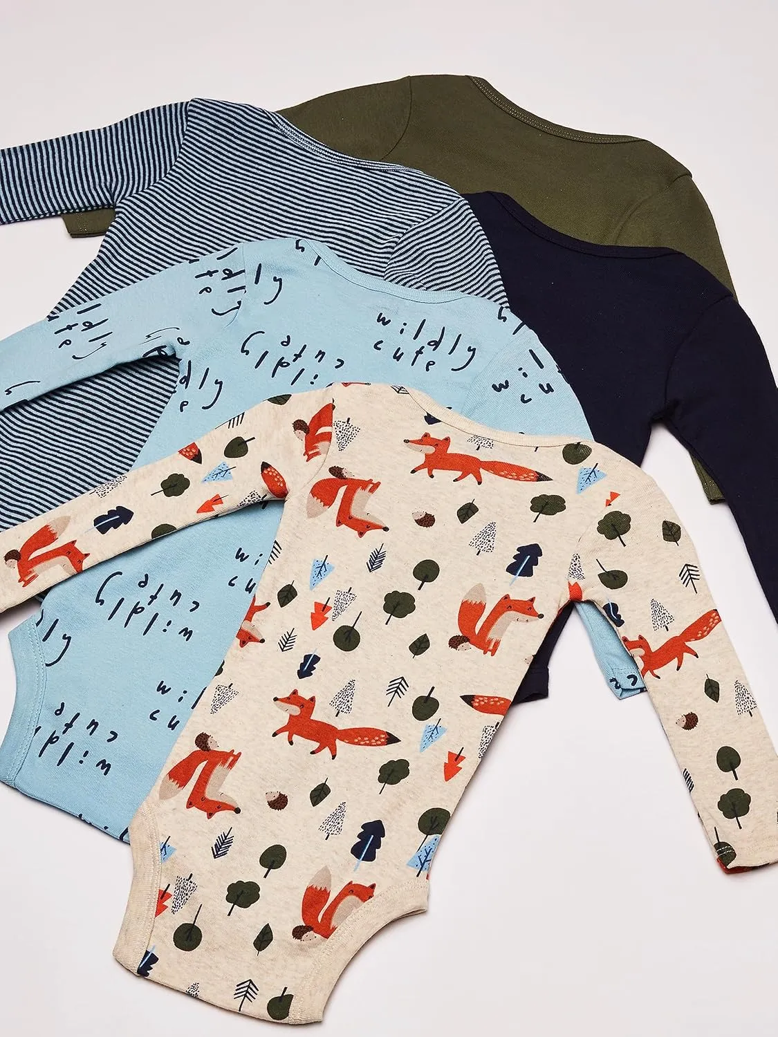 Gerber Baby Boys' 5-Pack Long-Sleeve Onesies Bodysuit