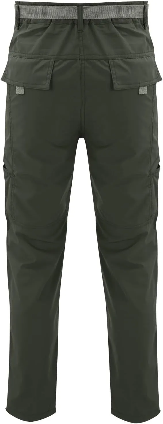 GIERIDUC Men's Water Resistant Hiking Pants Men Cargo Pants with Pockets 28X30 Slim Fit Dress Pants Mens Tapered Dress Pants