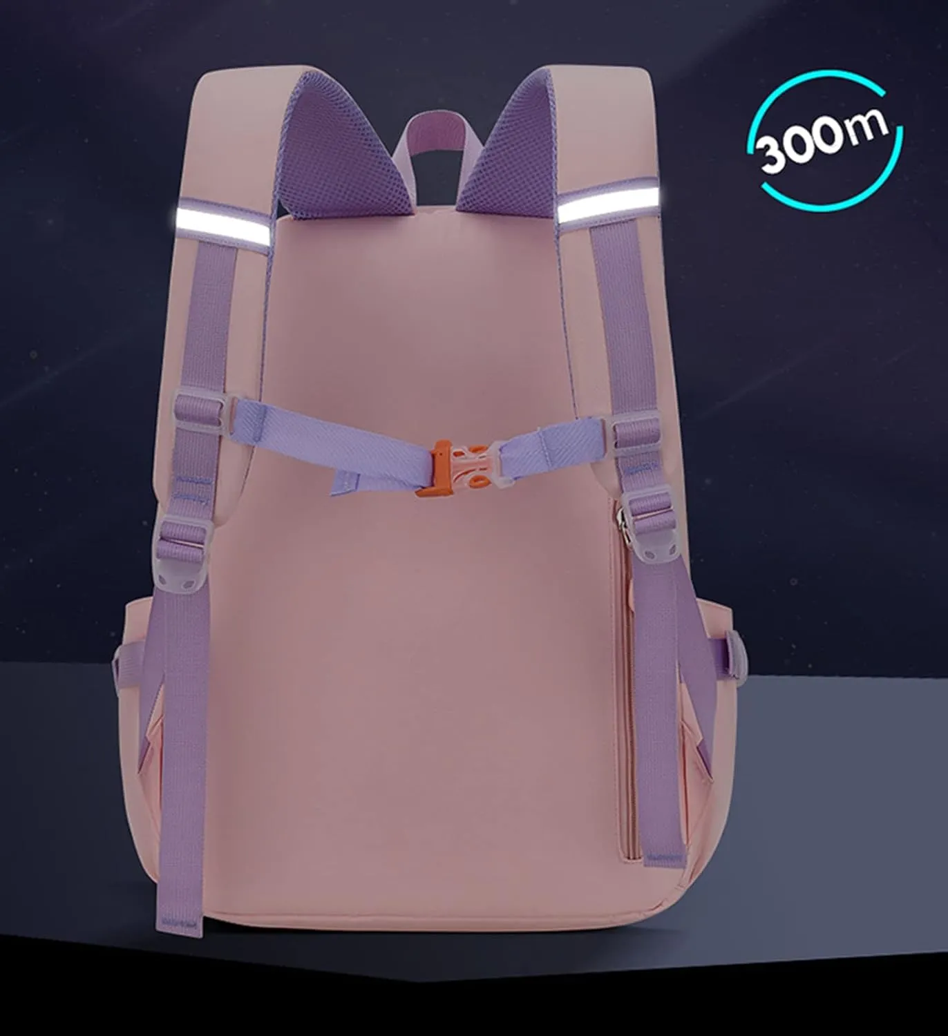 Girls Cute Bunny Backpack Kawaii School Bags Waterproof Laptop Backpack Pink Small