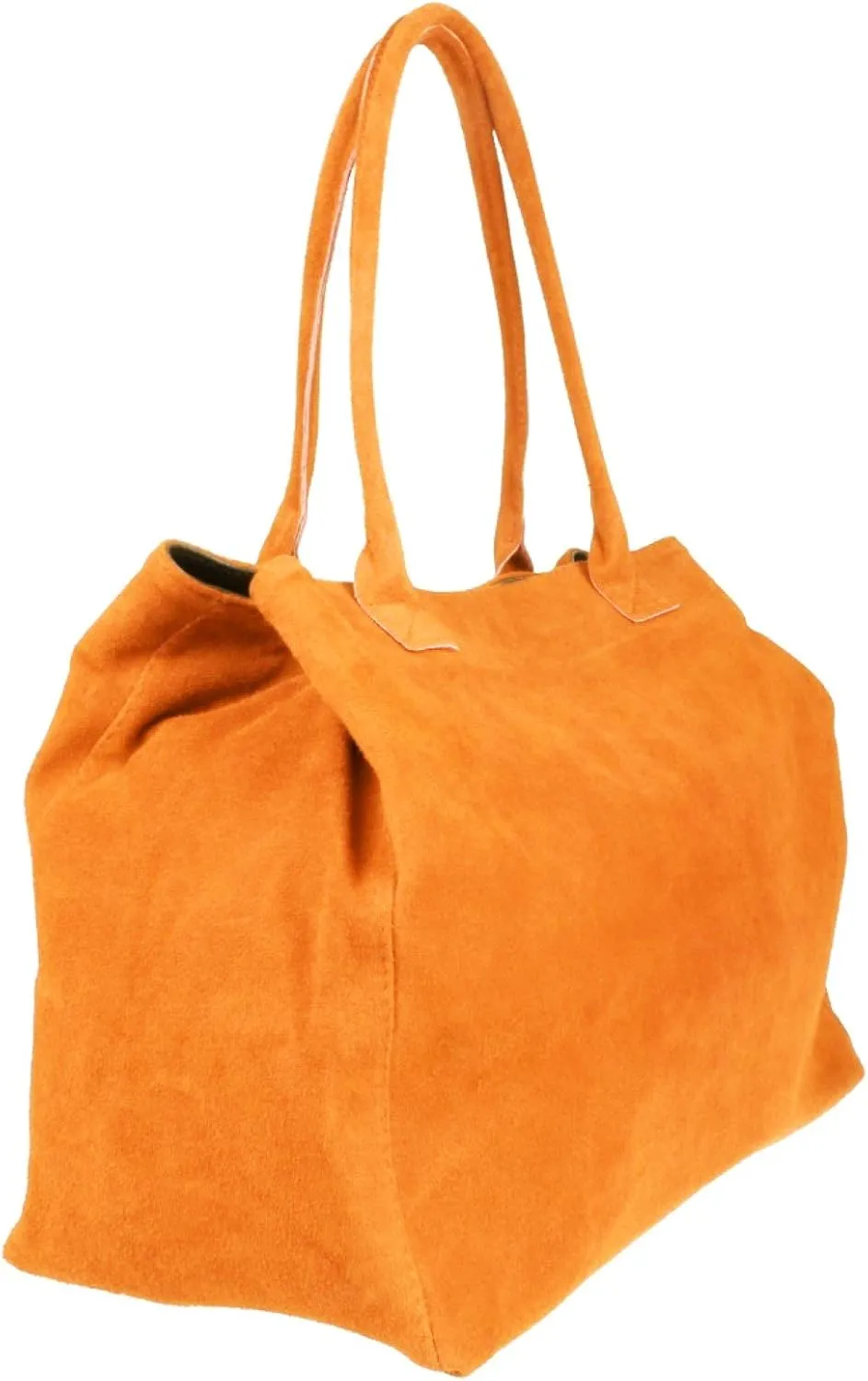 Girly HandBags Womens Expandable Italian Suede Leather Shoulder Bag