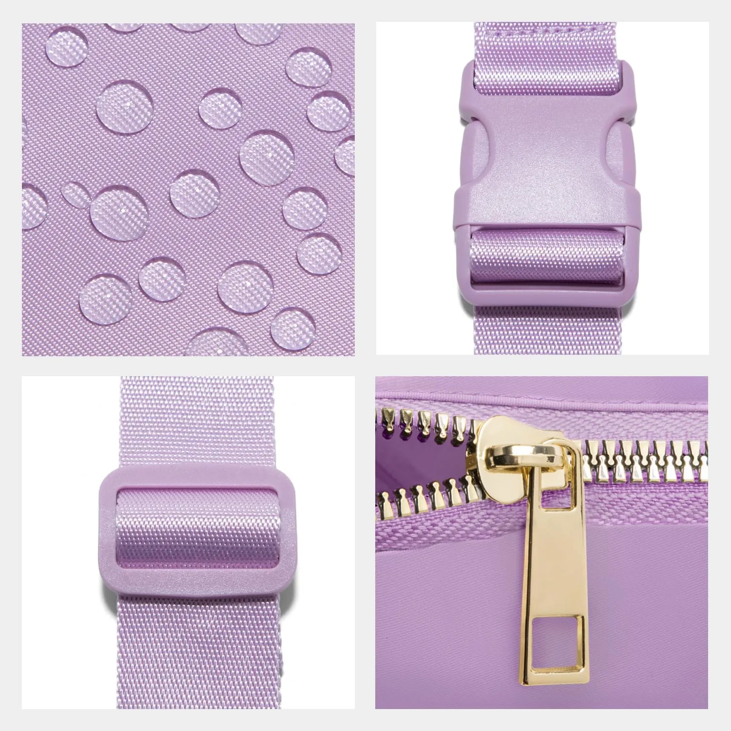 Gitus Birthday Gifts for 8 9 10 11 12 13 Year Old Girls Personalized Fanny Pack Crossbody Bags with Initial Letter Patch Belt Bag for Teen Girls Cute Trendy Stuff Travel Essentials (Lavender-R)