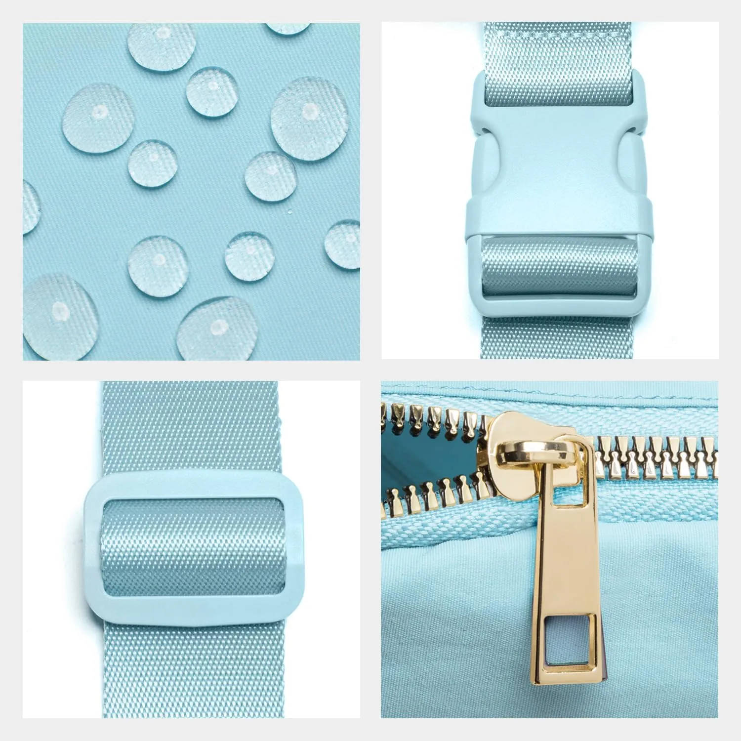 Gitus Gifts for 7 8 9 10 11 Year Old Girls Belt Bag Fanny Pack Crossbody Bags with Initial Letter Patch Birthday Gifts for Daughter Sister Friends Teen girls (Icing Blue-S)