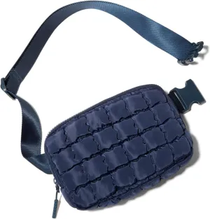 Gitus Trending Gifts for Women Puffer Crossbody Bags for Women Belt Bag Fanny Pack with Adjustable Straps Lightweight Quilted Puffy Bag Woman Gifts (Navy)