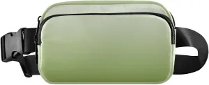Gradient Olive Drab Fanny Packs for Women Men, Crossbody Bags Fashionable Running Waist Packs with Adjustable Strap for Traveling Gradient Olive Drab