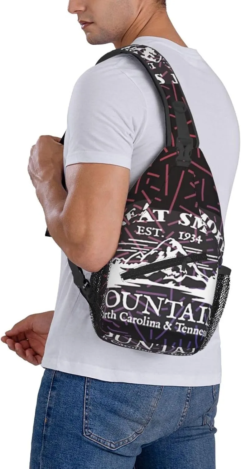 Great Smoky Small Crossbody Backpack Sling Bag For Men Women Mini One Shoulder Chest Bags Gym Sport Travel Hiking Daypack
