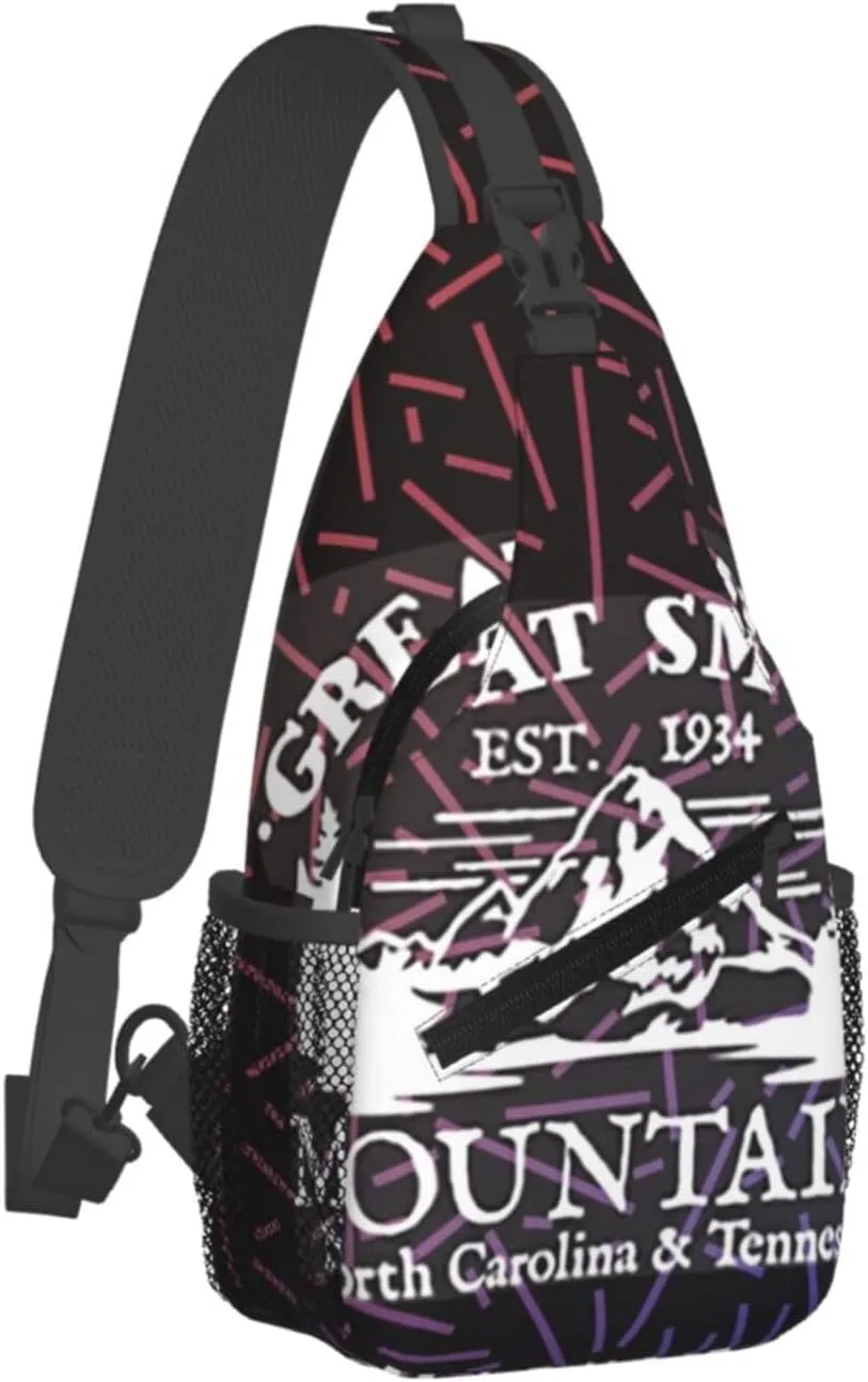 Great Smoky Small Crossbody Backpack Sling Bag For Men Women Mini One Shoulder Chest Bags Gym Sport Travel Hiking Daypack