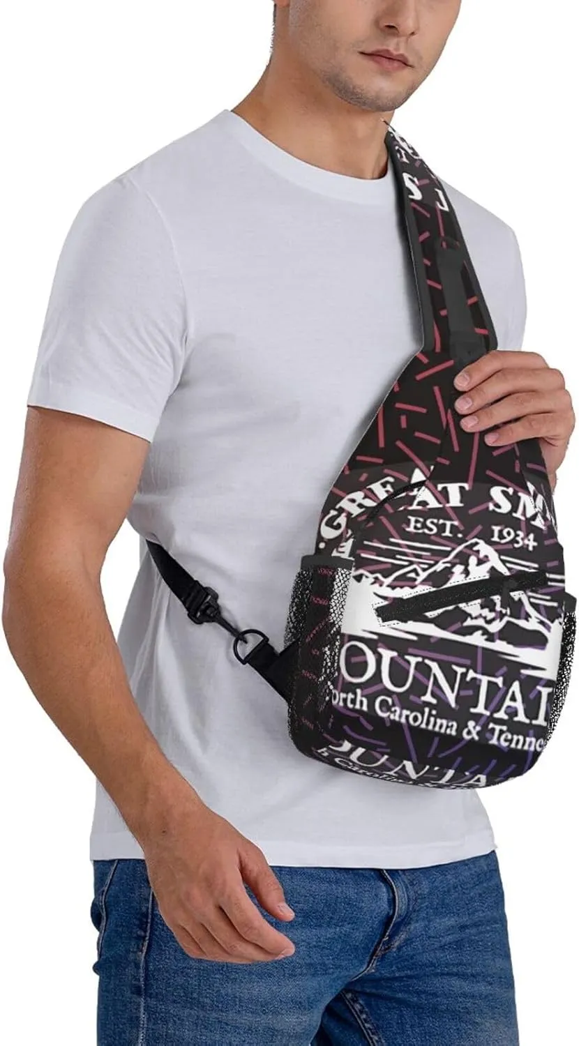 Great Smoky Small Crossbody Backpack Sling Bag For Men Women Mini One Shoulder Chest Bags Gym Sport Travel Hiking Daypack