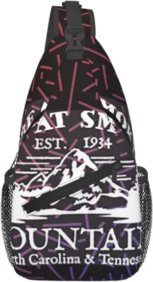 Great Smoky Small Crossbody Backpack Sling Bag For Men Women Mini One Shoulder Chest Bags Gym Sport Travel Hiking Daypack