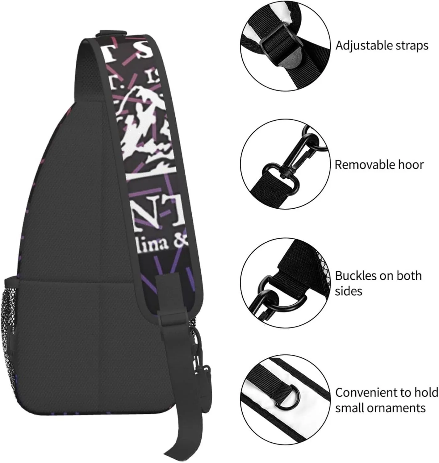 Great Smoky Small Crossbody Backpack Sling Bag For Men Women Mini One Shoulder Chest Bags Gym Sport Travel Hiking Daypack