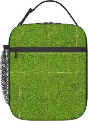 Green Grassland Lunch Tote Bag,Food Handbags Case For Women Lunch Box Insulated Lunch Container