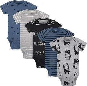Grow by Gerber baby-boys 5-pack Short-sleeve Onesies Bodysuits