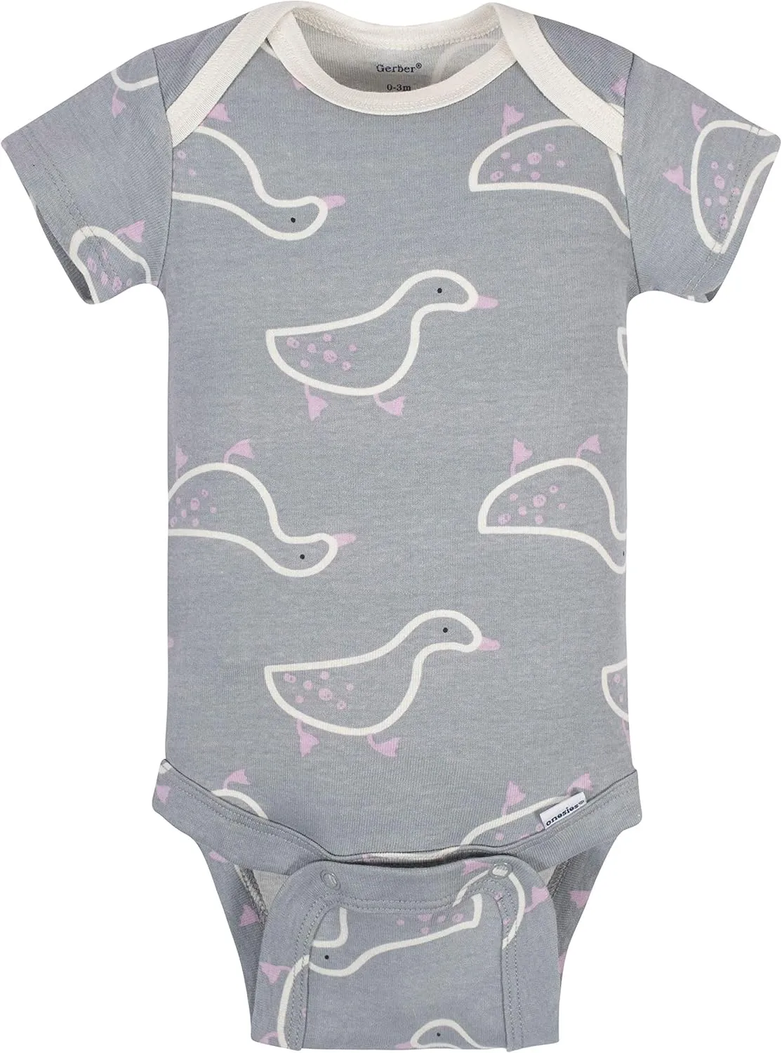 Grow by Gerber baby-girls 5-pack Short-sleeve Onesies Bodysuits