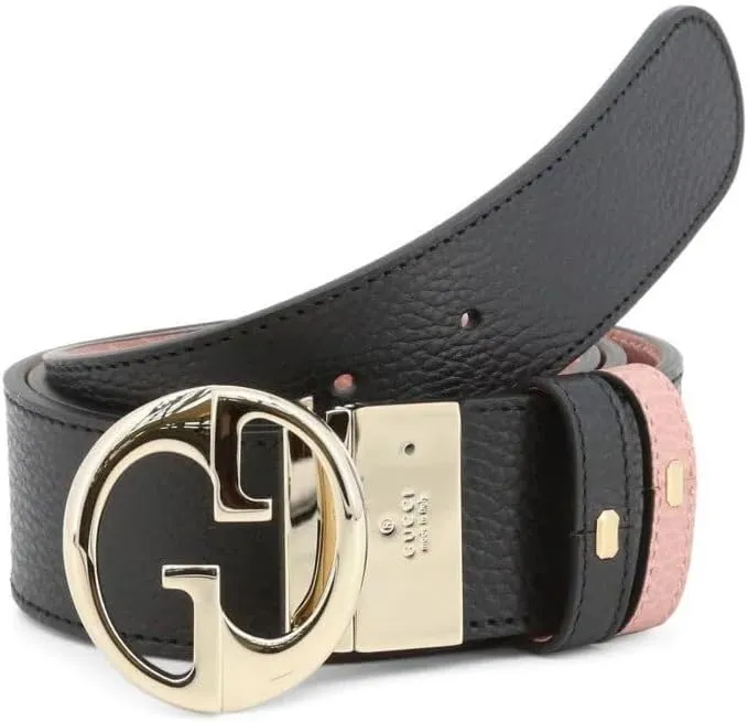 Gucci GG Interlocking Buckle Reversible Women's Black/Pink Belt