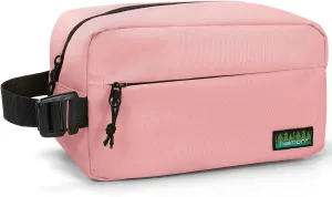 Haimont Small Freezable Lunch Insulated Bag, Reusable Freezer Snack Cooler Bag with Buckle Handle, Mini Insulated Cooler for Work Travel, Pink