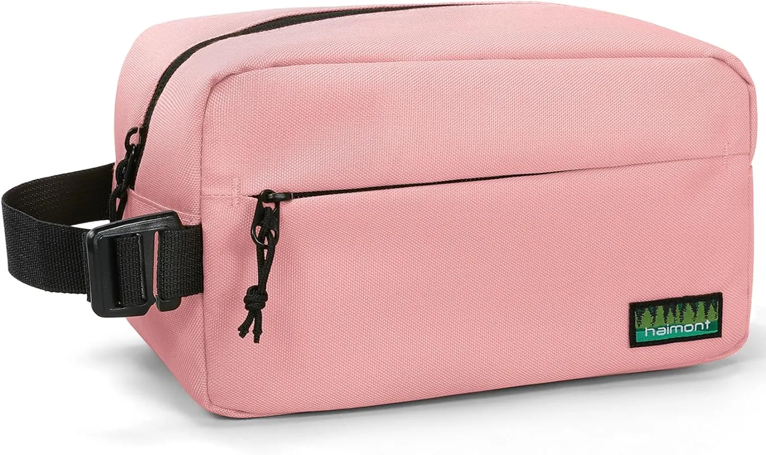 Haimont Small Freezable Lunch Insulated Bag, Reusable Freezer Snack Cooler Bag with Buckle Handle, Mini Insulated Cooler for Work Travel, Pink