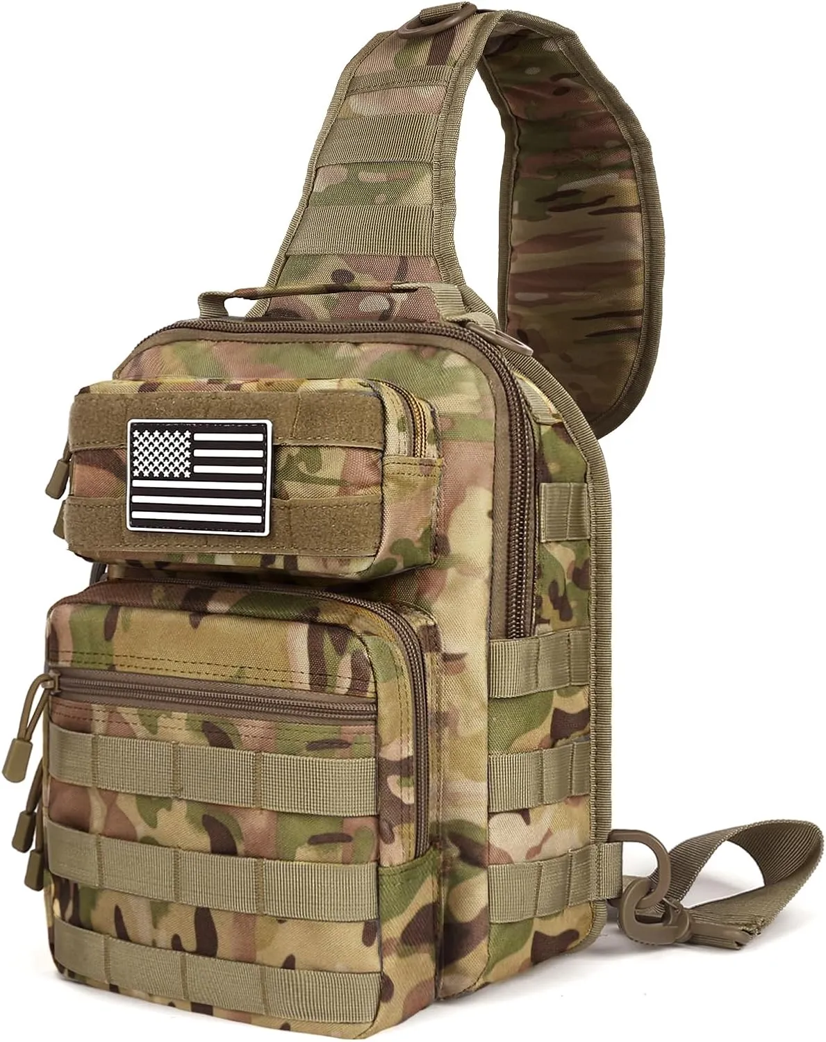 HAOMUK Tactical Sling Bag Backpack Military Rover Shoulder Sling Pack Small EDC Crossbody Chest Bag for Men