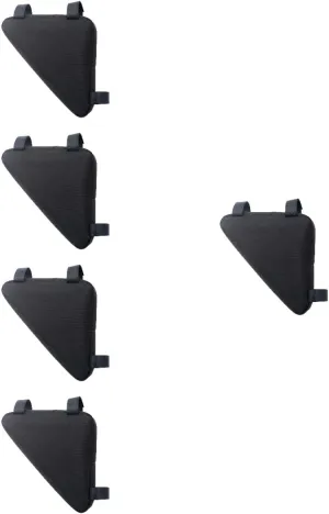 Happyyami 5pcs Triangle Bags for Bicycles Bike Frame Bag Professional Bike Pouches Waterproof Compact Design for Cable Keys Id Card