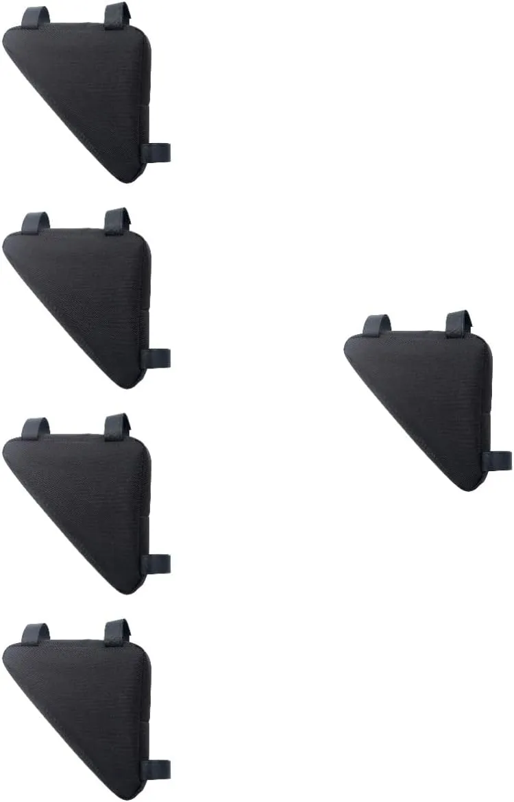 Happyyami 5pcs Triangle Bags for Bicycles Bike Frame Bag Professional Bike Pouches Waterproof Compact Design for Cable Keys Id Card