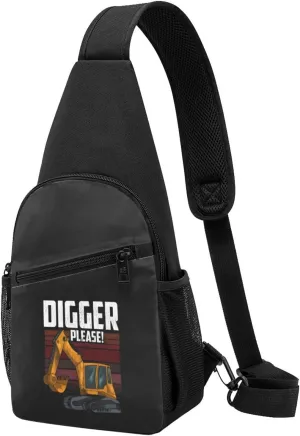 Heavy Equipment Operator Excavator Bulldozer Adjustable Fanny Pack Waist Bag For Travel Sports