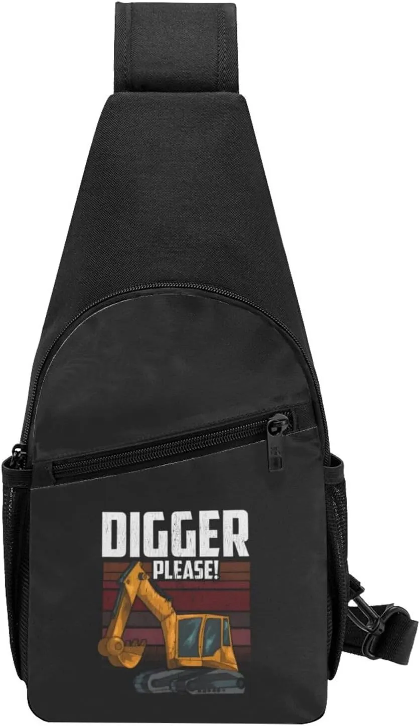 Heavy Equipment Operator Excavator Bulldozer Adjustable Fanny Pack Waist Bag For Travel Sports