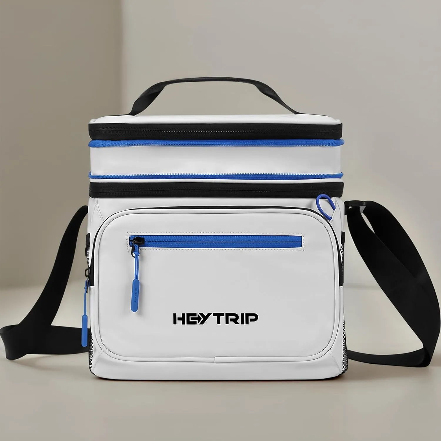 Heytrip Expandable Insulated Lunch Box 24 Can Double Deck Cooler Bags Leakproof Lunch Bag for Man Large Lunch Cooler for Camping Travel Picnic