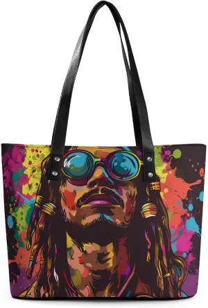 Hip-Hop Hipster Women's Tote Shoulder Bag Handbag Top Handle Leather 29 * 34 * 14cm