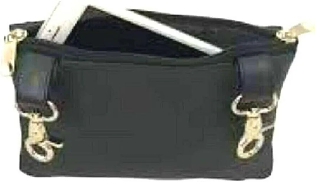 Hip Purse For Women Leather Clipon Purse for Biker Fanny Pack Waist Pack Motorcycle Leg Bag Leather Belt Pouch Crossbody Belt