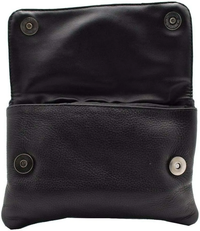 Hip Purse For Women Leather Leg Purse for Biker Red Butterfly Embroidary Fanny Pack Waist Pack Motorcycle Leg Bag Leather Belt Pouch Crossbody Belt
