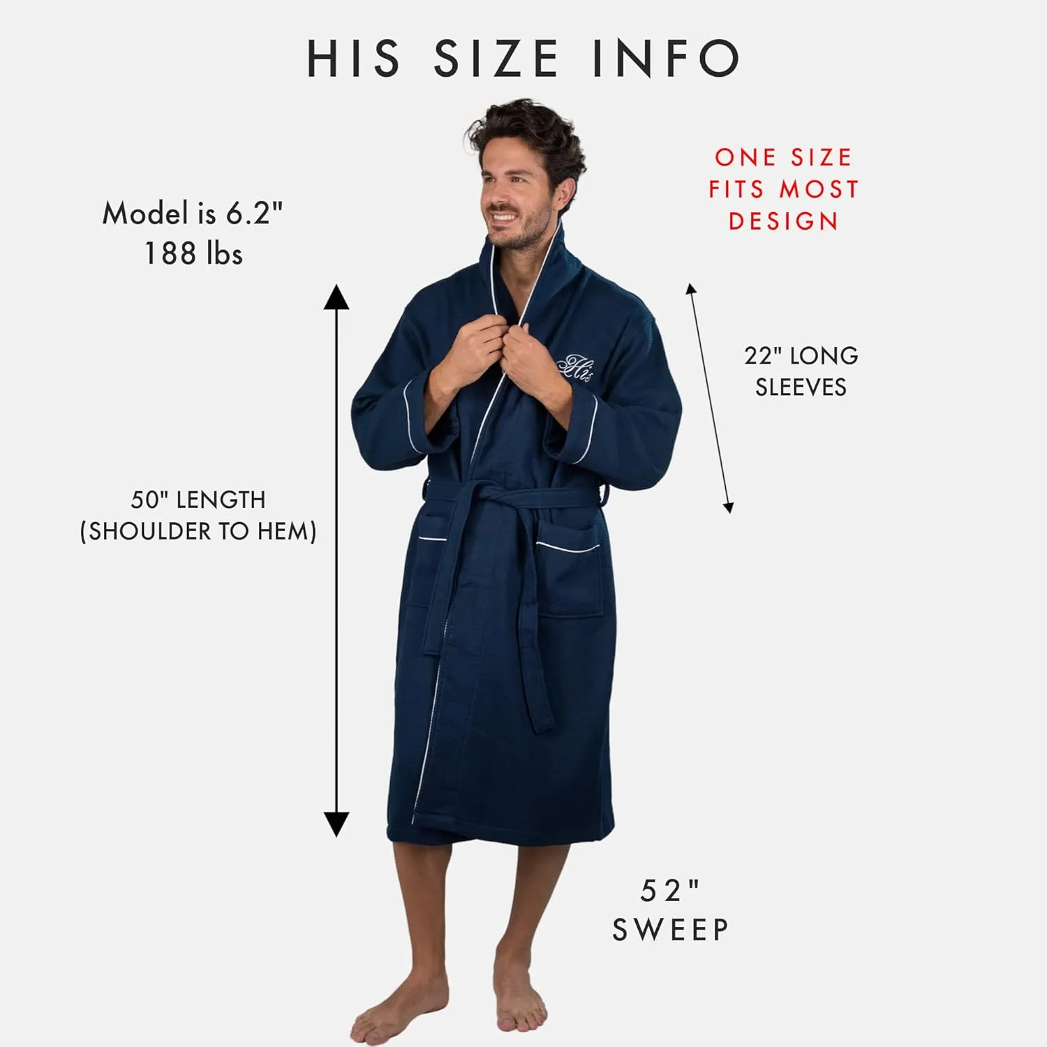 His and Hers Robes Gift Set | Set of 2 His and Her Velour Robes for Couples |Includes a Gift Box
