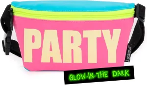 Holographic Fanny Pack for Men Girls Neon Fanny Pack Women Essentials Rave Accessories Cute Fanny Packs for Women Fashionable Iridescent Festival Bag Fashion Waist Retro 80s 90s (83144-R)