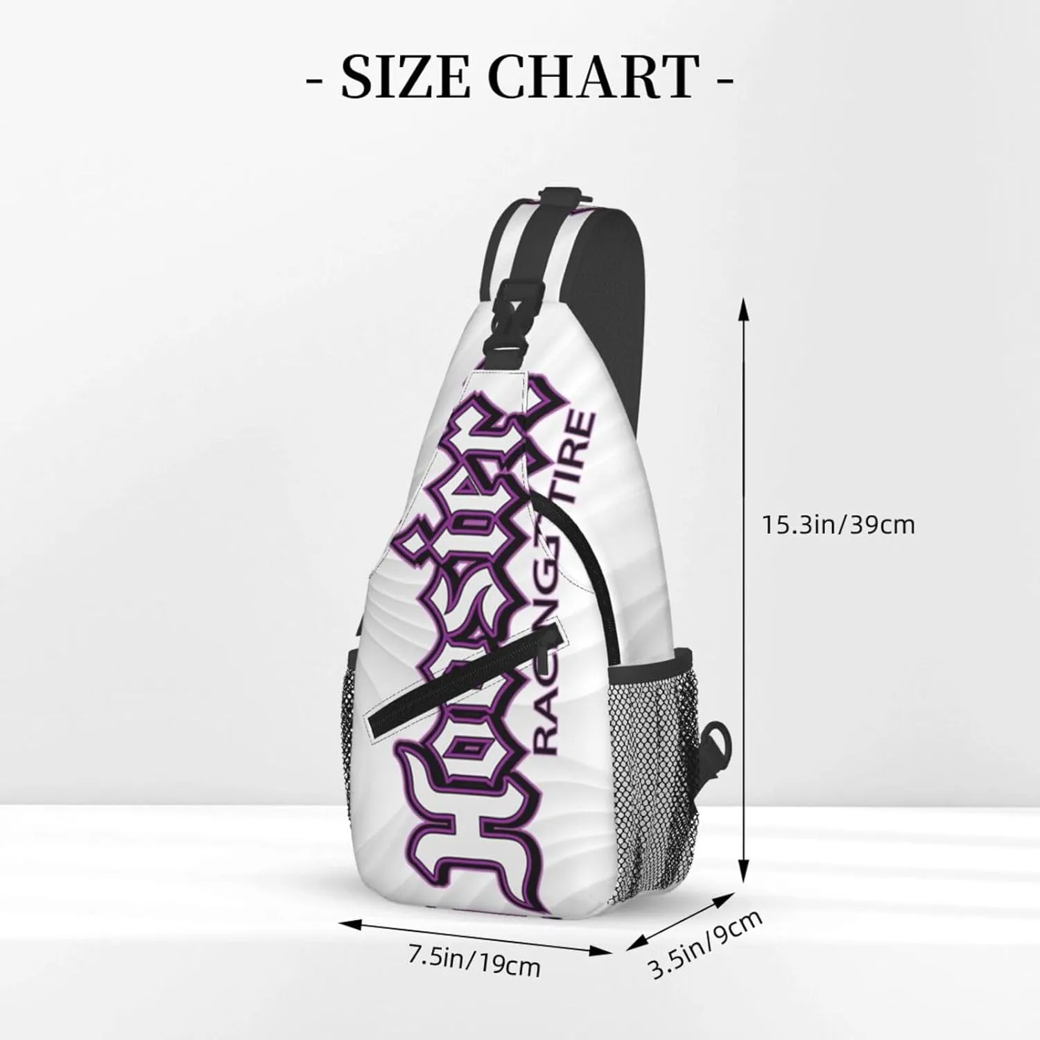 Hoosier Racing Tyre Small Crossbody Backpack Sling Bag For Men Women Mini One Shoulder Chest Bags Gym Sport Travel Hiking Daypack