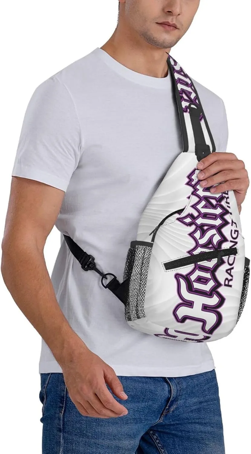 Hoosier Racing Tyre Small Crossbody Backpack Sling Bag For Men Women Mini One Shoulder Chest Bags Gym Sport Travel Hiking Daypack