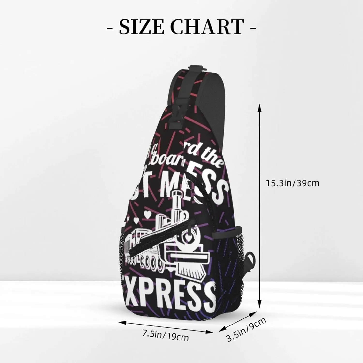 Hot Mess Express Crossbody Backpack For Men Women Sling Shoulder Dachshunds Dog Chest Bag Lightweight One Strap Multipurpose Travel Hiking Daypack