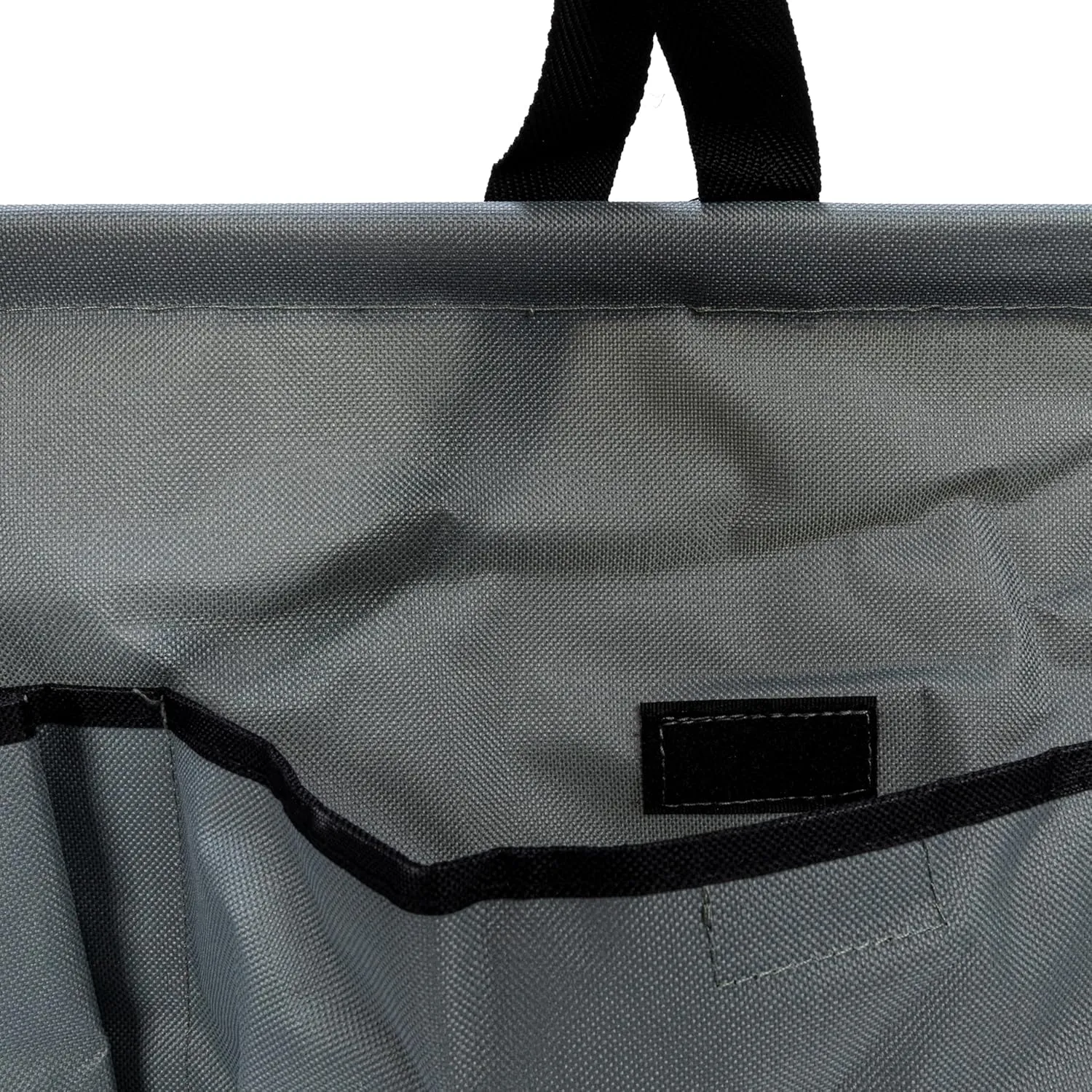 Household Essentials Krush Container All-Purpose Utility Tote, Water-Resistant Vinyl Lining with Pockets, Grey