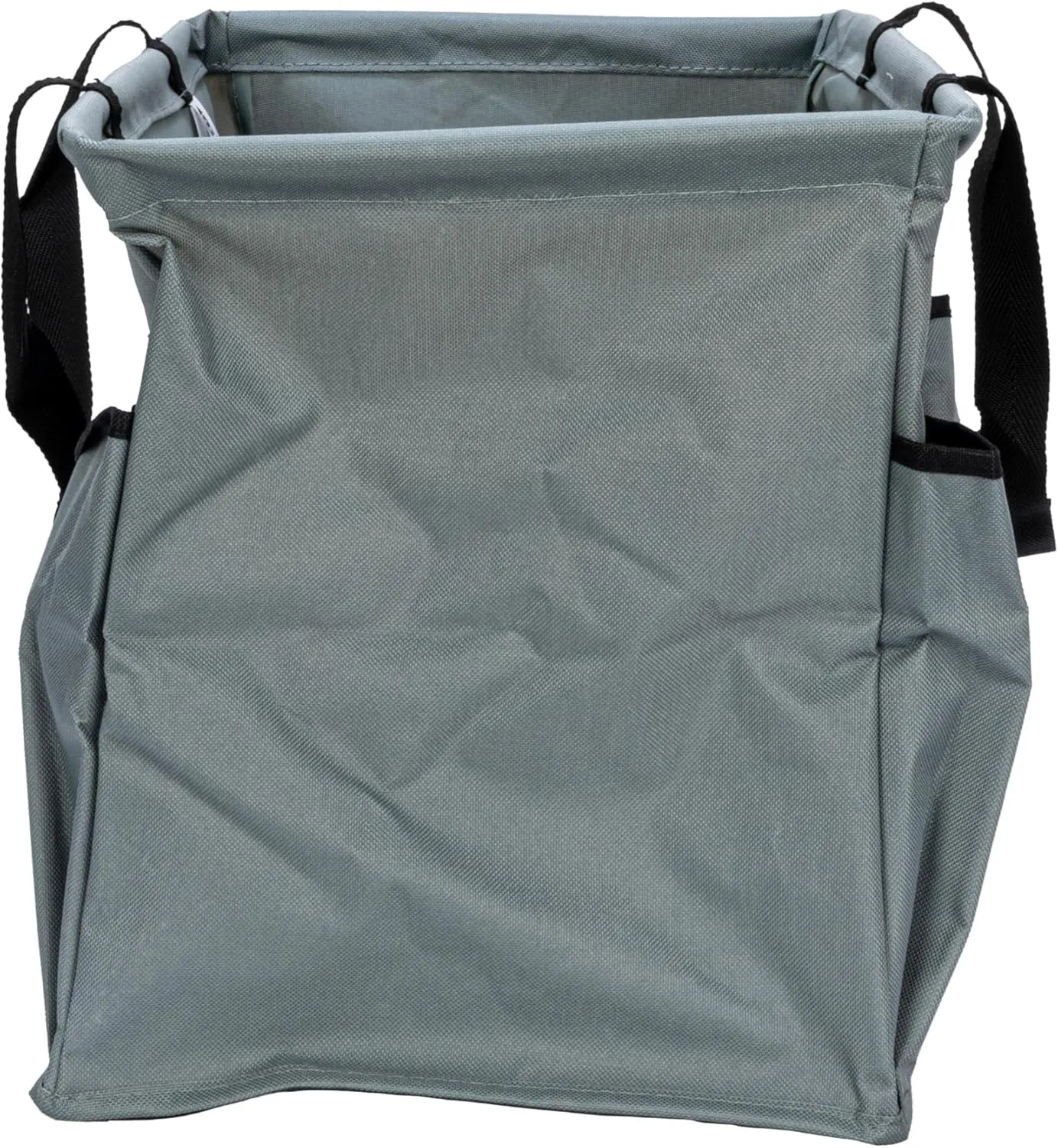Household Essentials Krush Container All-Purpose Utility Tote, Water-Resistant Vinyl Lining with Pockets, Grey