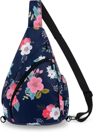 HUA ANGEL Crossbody Sling Bag for Men & Women Lightweight Waterproof Chest Shoulder Bag for Travel Hiking & Everyday Use