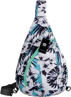 HUA ANGEL Crossbody Sling Bag for Men & Women Lightweight Waterproof Chest Shoulder Bag for Travel Hiking & Everyday Use