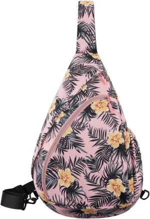HUA ANGEL Crossbody Sling Bag for Men & Women Lightweight Waterproof Chest Shoulder Bag for Travel Hiking & Everyday Use