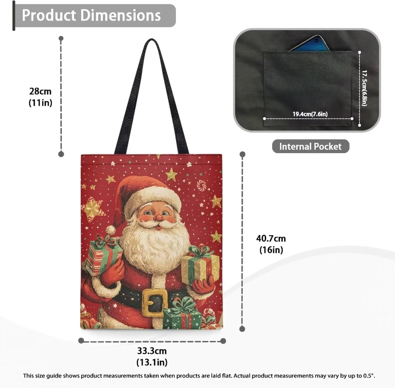 HUGS IDEA Piano Music Notes Linen Tote Bag Fashion Shoulder Bag for Women Girl