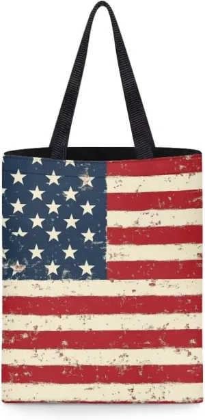 HUGS IDEA Piano Music Notes Linen Tote Bag Fashion Shoulder Bag for Women Girl