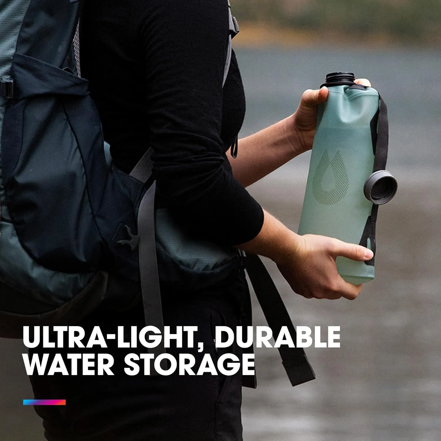HydraPak Seeker - Collapsible Camping Water Storage (2L, 3L, 4L, 6L, 10L) - BPA & PVC Free, Hydration Reservoir Bag, Leak Proof