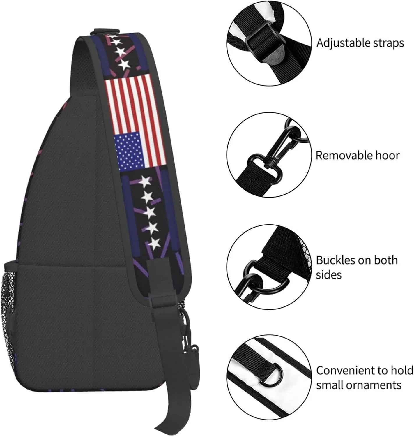 Immigrants Make America Great Small Crossbody Backpack Sling Bag For Men Women Mini One Shoulder Chest Bags Gym Sport Travel Hiking Daypack