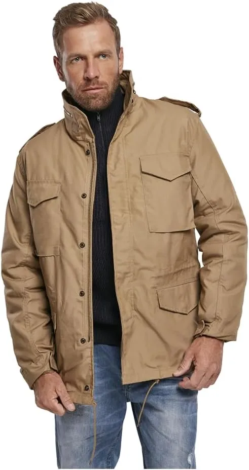 Individual Wear M-65 Classic Field Jacket for Man - Water-Repellent, with Removable Inner Jacket and Collar Hood