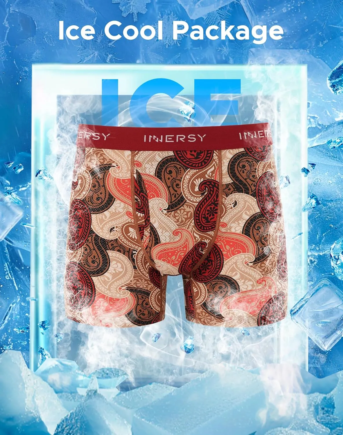 INNERSY Men's Breathable Mesh Boxer Briefs Cooling Moisture Wicking Underwear for Summer 4-Pack