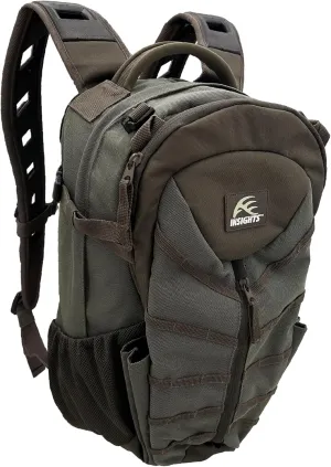 Insights Hunting by frogg toggs– The Drifter Backpack, Lightweight Camouflaged Day Pack holds Decoy, two H20 Bottles, Solid Elements Gray, One Size
