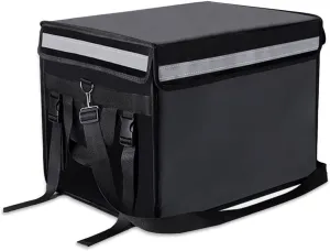 Insulated Bags For Food Delivery XL - 18.1" x 13.8" x 13.8", Commercial Insulated Food Delivery Bag w/ Divider, Waterproof & Foldable Catering Bag Food Deliveries, Delivery Pizza Bags 12 Inches