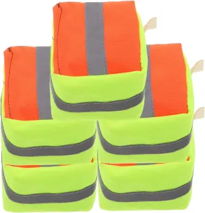 Interactive 5pcs Reflective Bean Bags for Kids Beach Toys Set Canvas Rice Husk Filling Perfect for and Beach Fun Visibility at Night