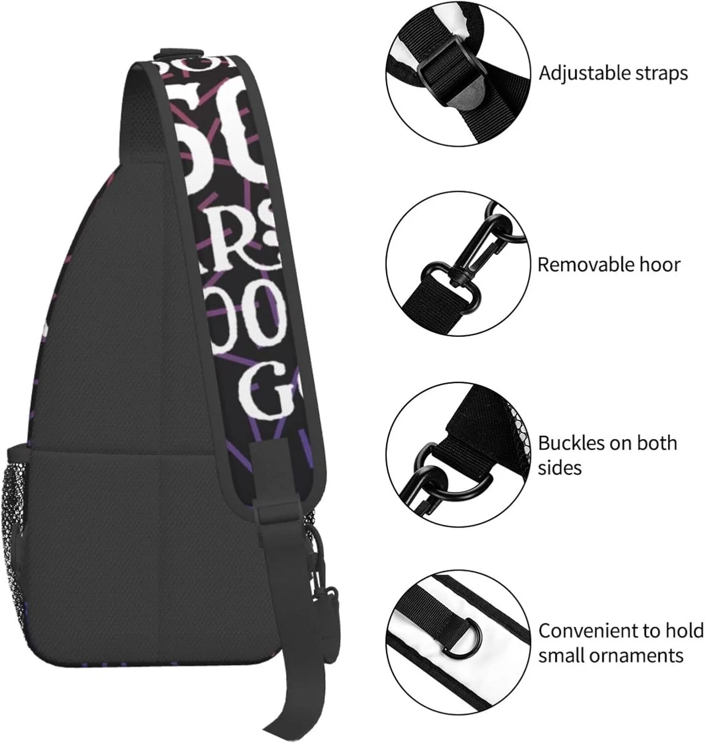 It Took Me 50 Years To Look This Good Small Crossbody Backpack Sling Bag For Men Women Mini One Shoulder Chest Bags Gym Sport Travel Hiking Daypack