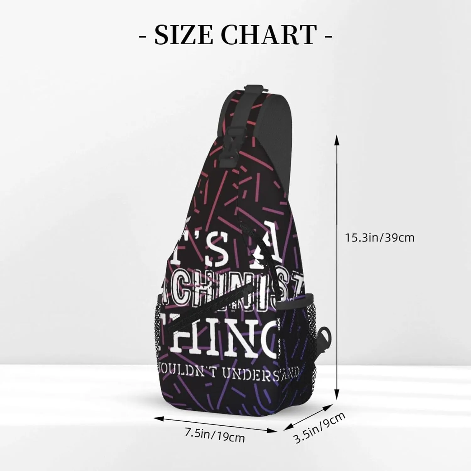 It'S A Machinist Thing You Wouldnt Understand Crossbody For Men Women Sling Chest Bag Shoulder Bag Lightweight One Strap Backpack Multipurpose Travel Hiking Daypack