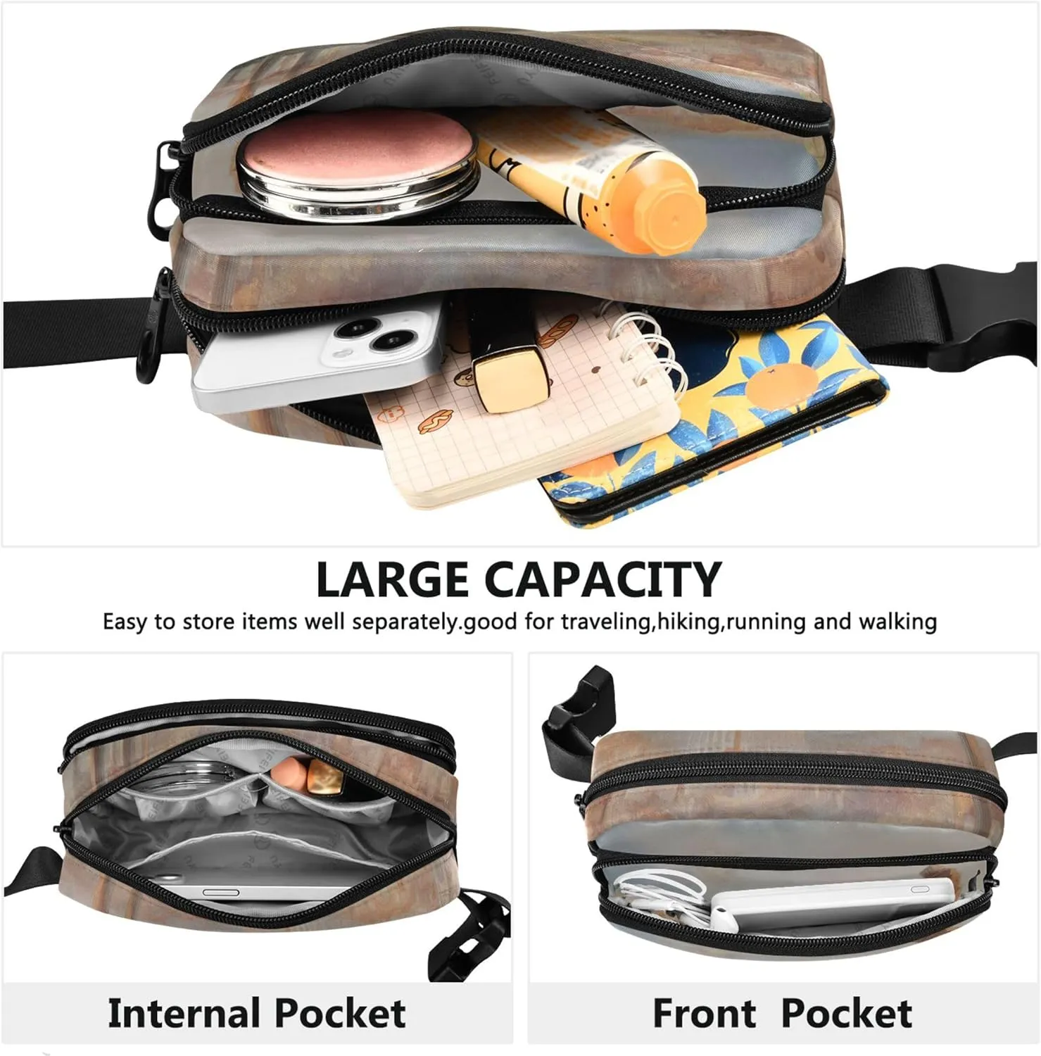 J m W Turner Prints Modern Rome Fanny Packs Women Waterproof Belt Bag Hip Pouch Cute Waist Pouches for Men